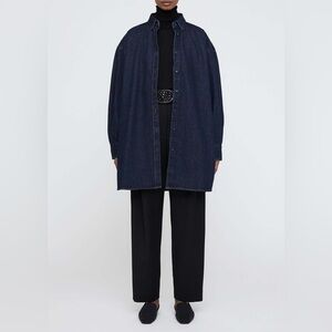 TOTEME Indigo Blue Denim Shirt Jacket